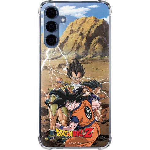 Dragon Ball Z Goku Versus Saiyans Galaxy A35 5G Clear Case